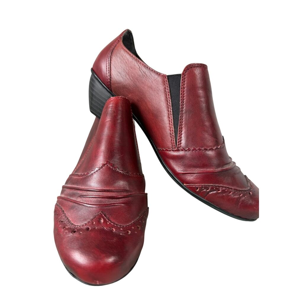 Rieker Antistress Mariah 30 women's slip-on wingtip leather shoes Victorian